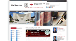 Desktop Screenshot of pljlawsite.com